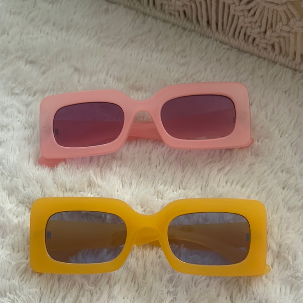Stylish urban outfitters Sunglasses - Pink and Yellow